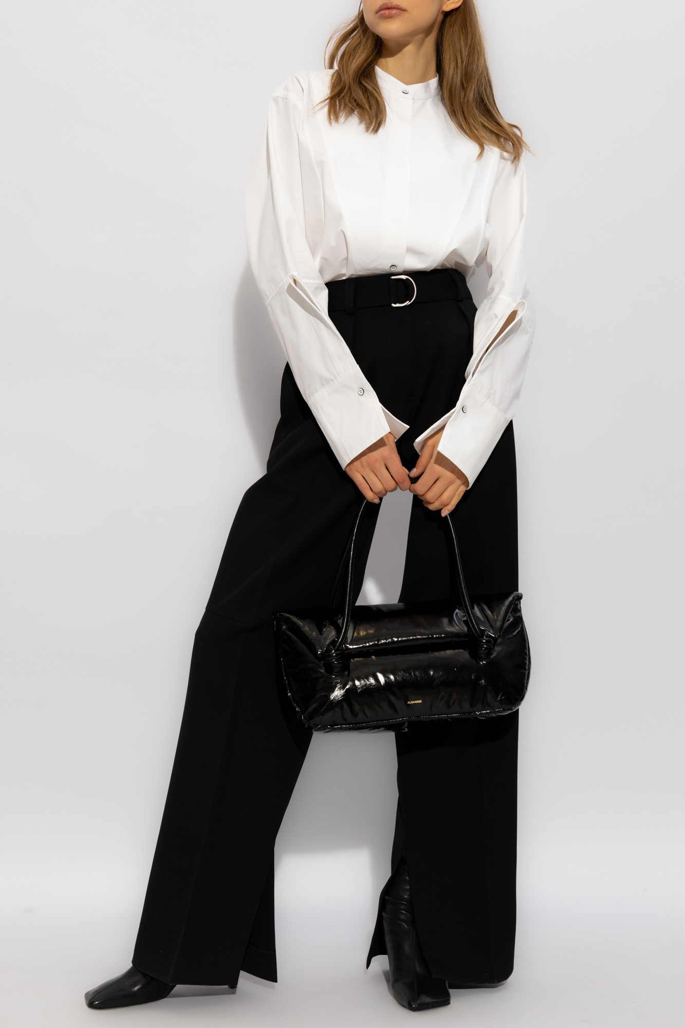 JIL SANDER Pleat-front medelh trousers