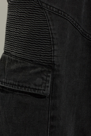 Juun.J Black wide-leg cargo trousers