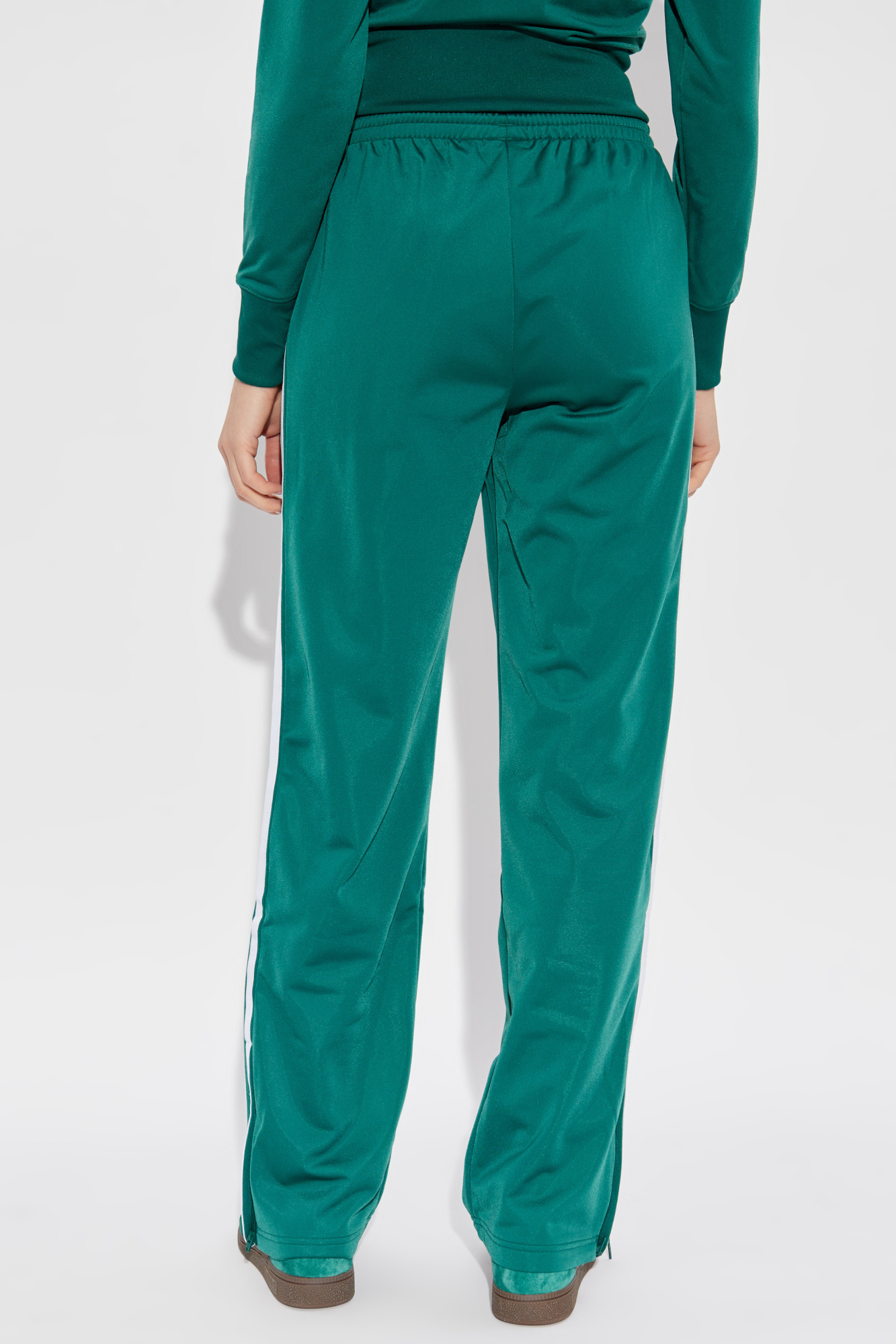 adidas green track pants womens