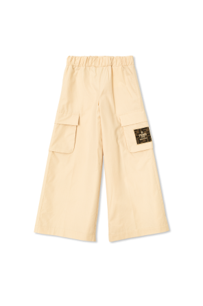 Cotton trousers with logo