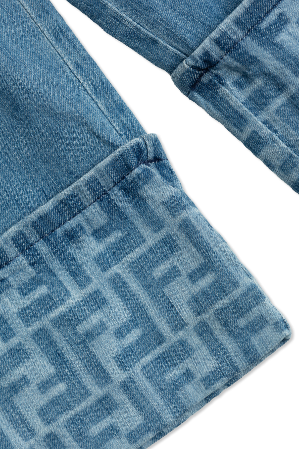 Fendi Kids Jeans mit weitem Bein