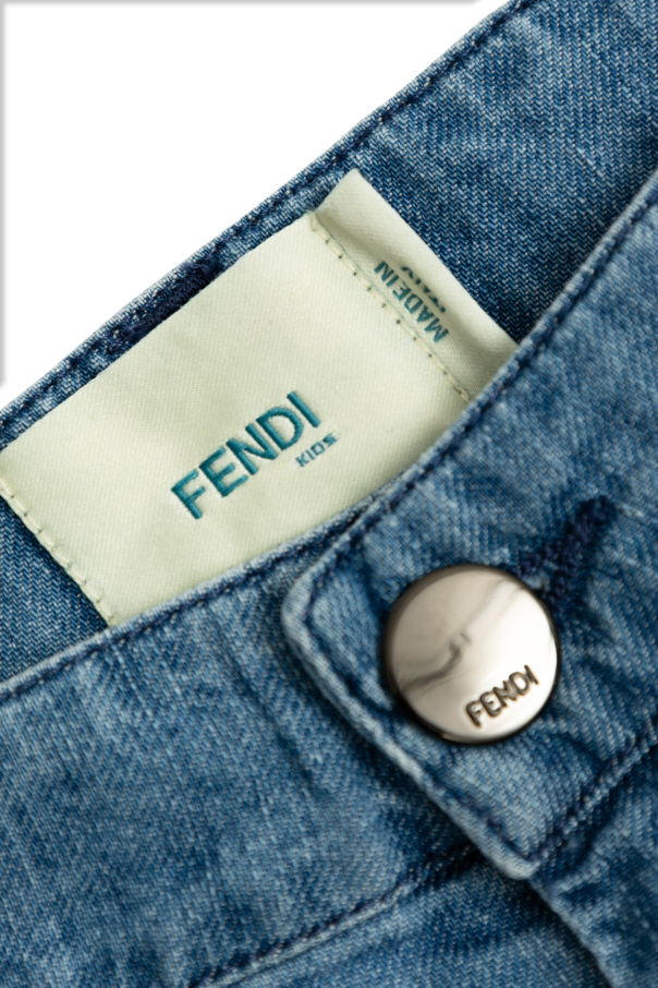 Fendi Kids Jeans mit weitem Bein
