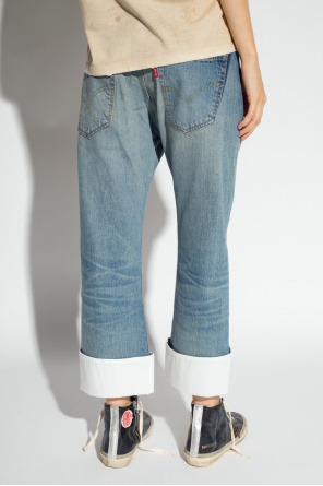 Calvin Klein Jeans Langärmliges Shirt mit Palmenprint in Schwarz Only Petite Mom-Jeans