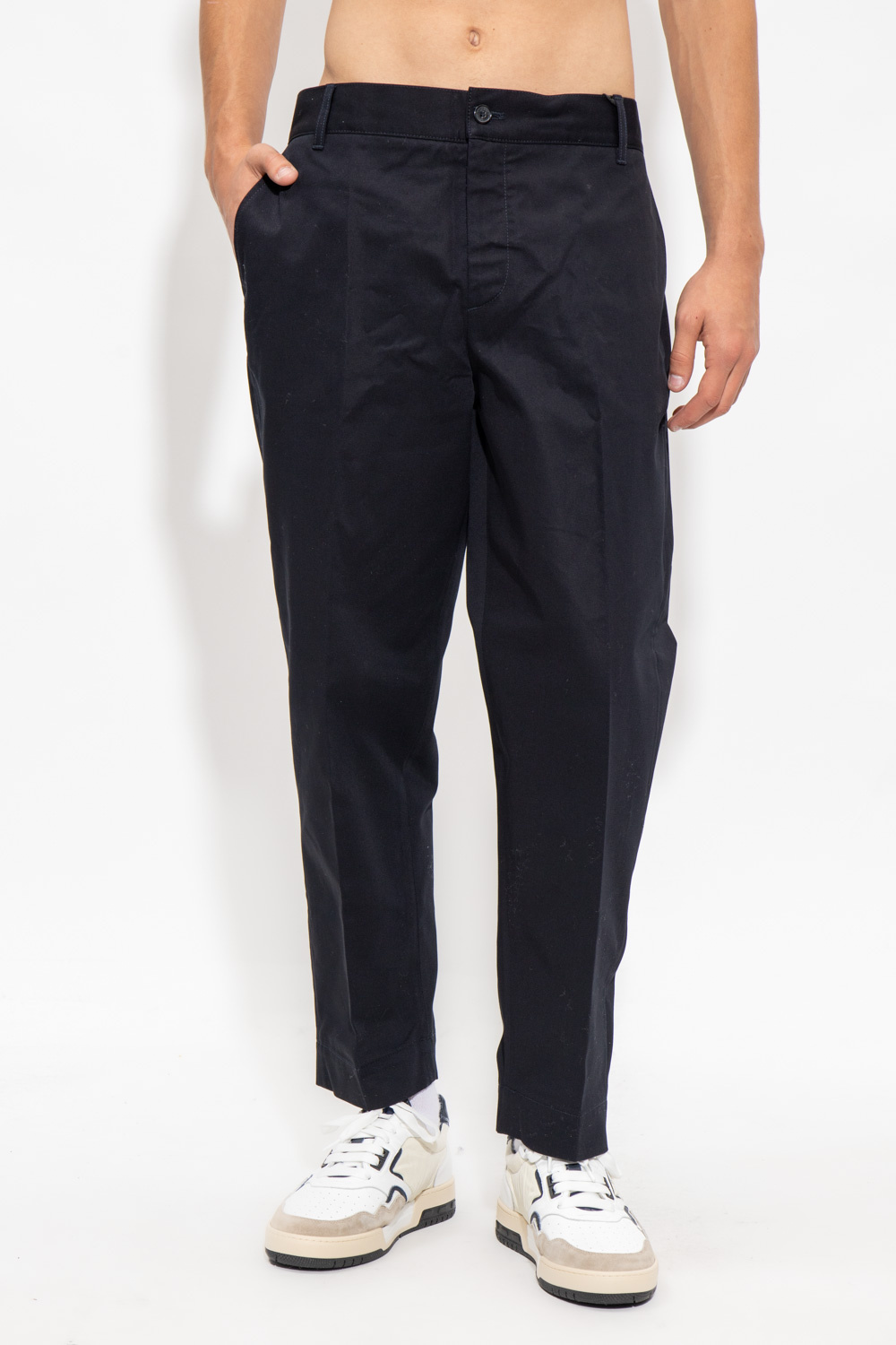 Maison Kitsuné Pleat-front trousers | Men's Clothing | Vitkac