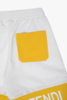 Fendi Kids Side-stripe shorts