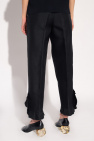 JIL SANDER distressed-front trousers