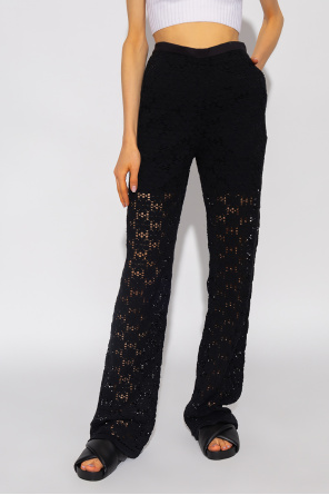 JIL SANDER Openwork trousers