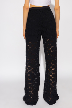 JIL SANDER Openwork trousers