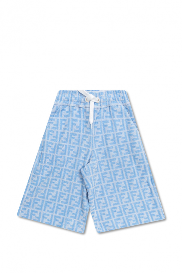 fendi Logo Kids Monogrammed shorts