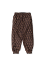 Fendi Kids BLACK Reversible trousers