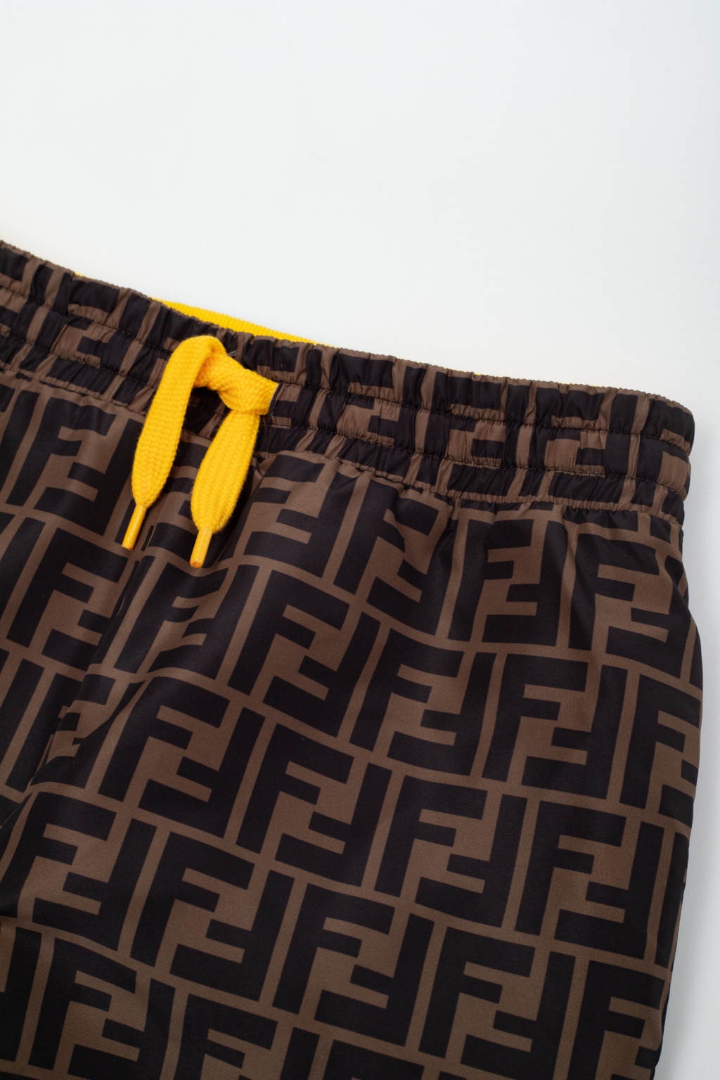 monogram-pattern drawstring swim shorts, FENDI