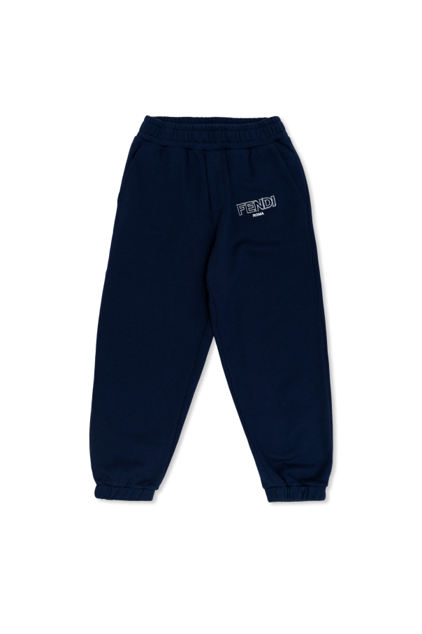 Fendi Kids Sweatpants with embossed logo