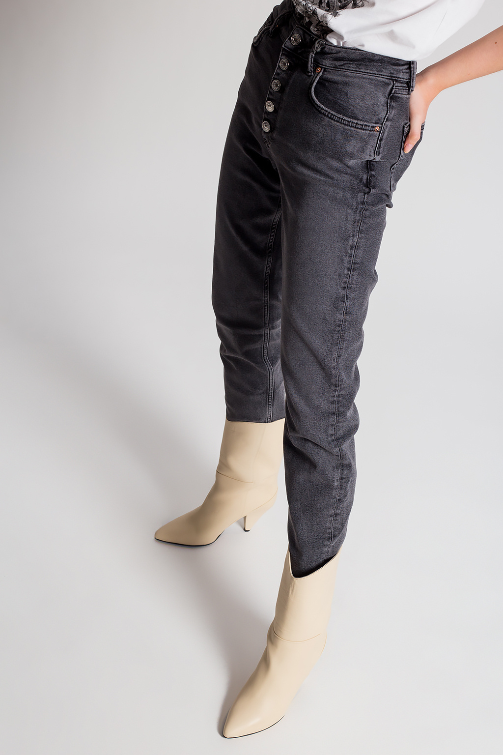 AllSaints ‘Jules’ frayed jeans