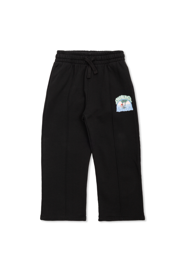 Sweatpants with seam detailing on the legs od Casablanca Kids