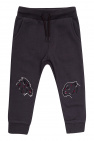 Kenzo Kids Sweatpants with animal motif