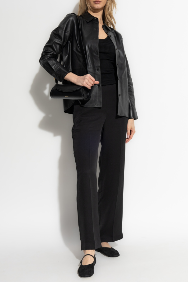 Theory Silk loose fit pants