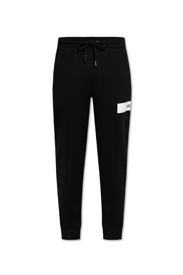 Sweatpants with logo patch od Moncler