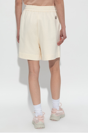 Moncler Cotton shorts with logo patch