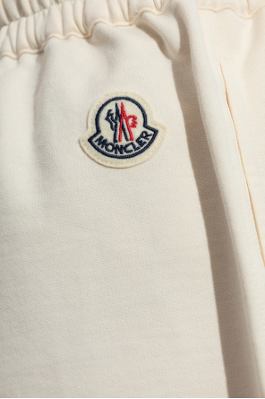 Moncler Cotton shorts with logo patch