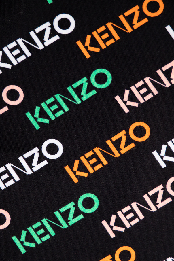 Kenzo Kids ribbed two-tone dress