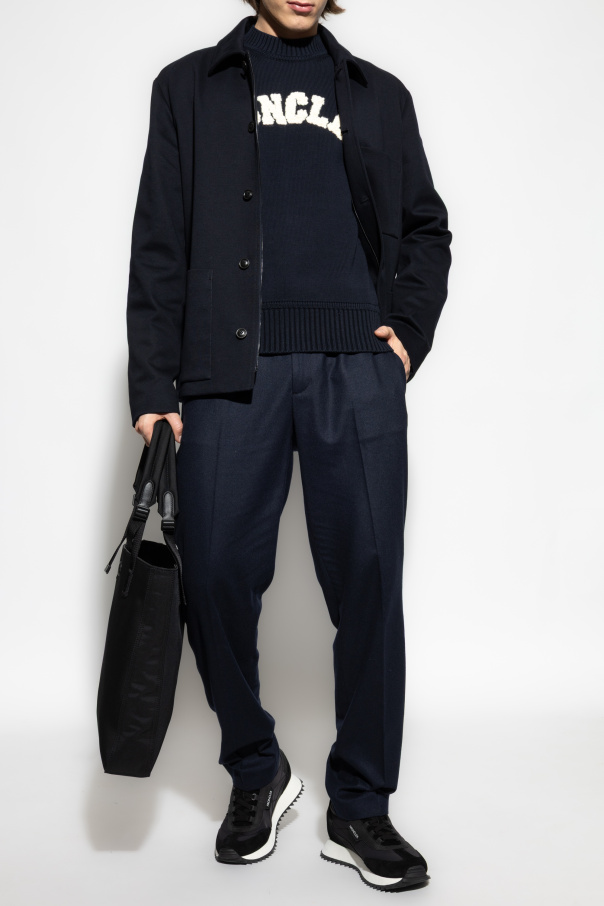 Moncler Trousers with cashmere trim