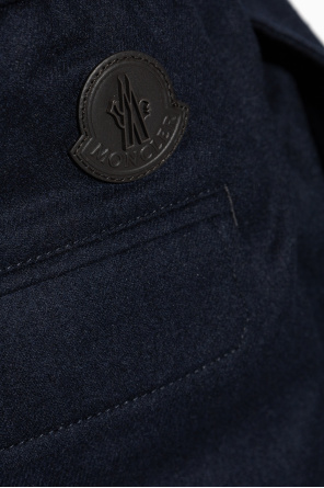 Moncler Trousers with cashmere trim