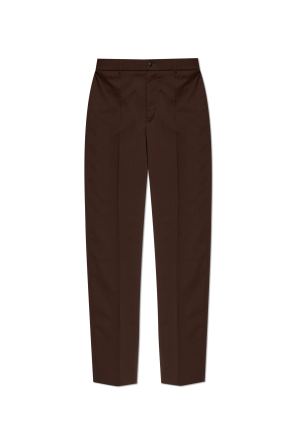 Creased trousers