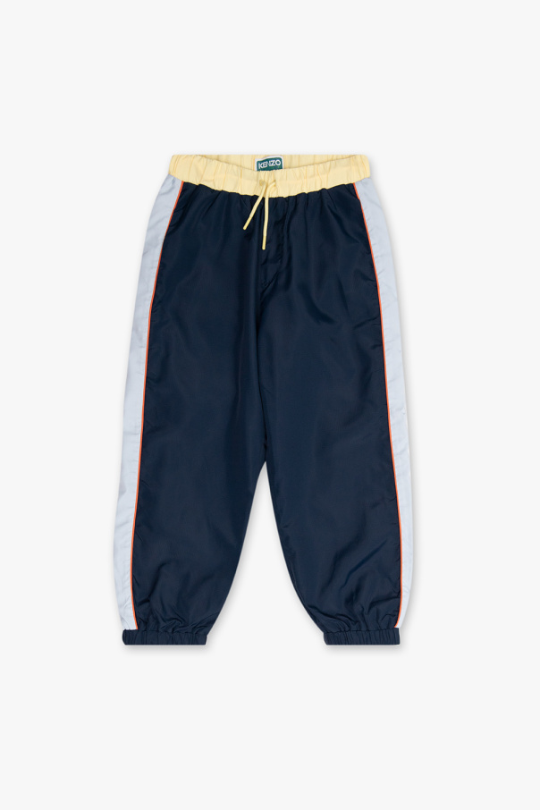 Kenzo Kids trousers Taupe with logo