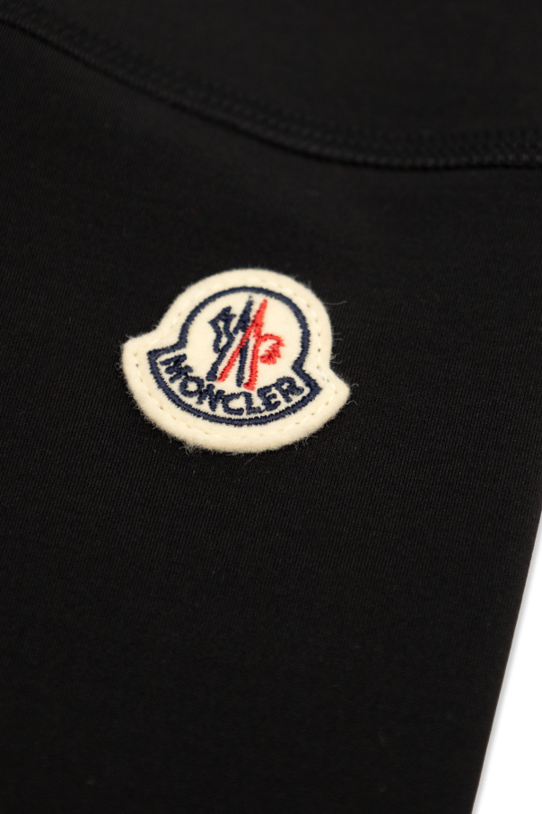 Moncler Enfant Leggings mit Logo-Patch