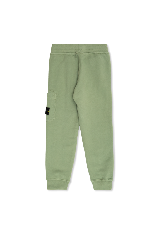 Stone Island Junior Pantalones con logo