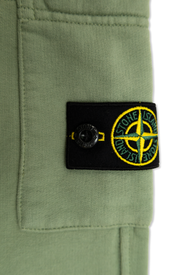 Stone Island Junior Pantalones con logo
