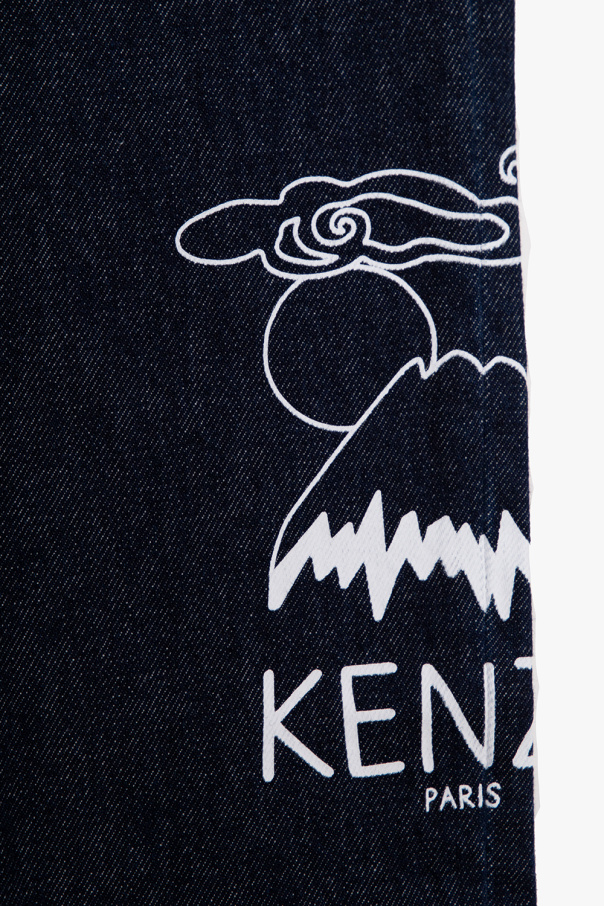 Kenzo Kids Sukienka dziecięca Karl Lagerfeld x Smiley Short Sleeved Dress Z12204 10B 150