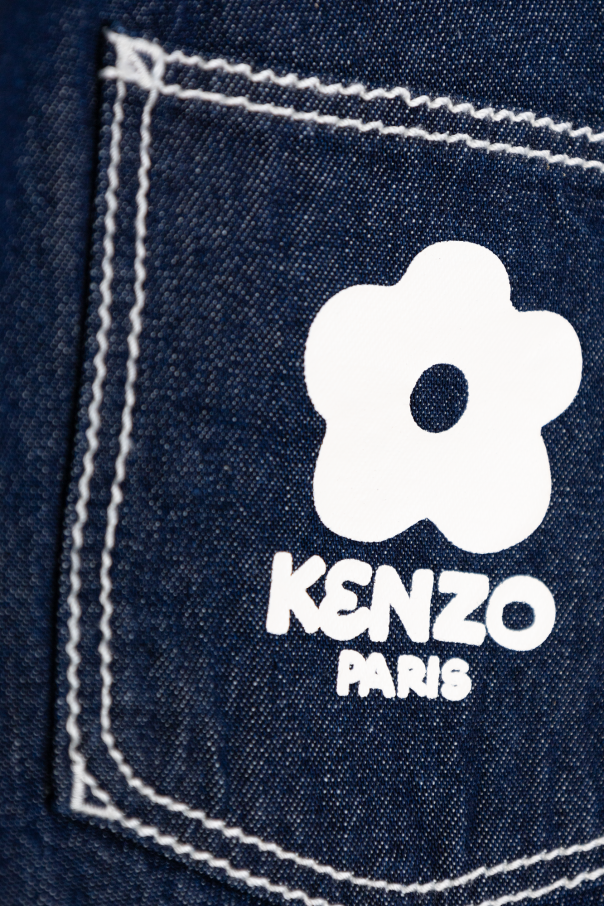 Kenzo Kids Джинси широкі з високою посадкою momokrom denim jeans