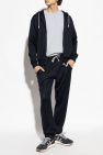 Eleventy NAVY BLUE Sweatpants with stitching on the legs