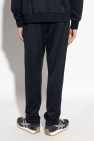Eleventy NAVY BLUE Sweatpants with stitching on the legs