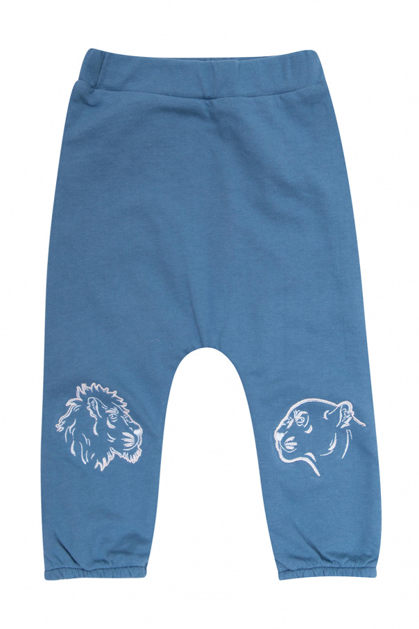 Kenzo Kids Sweatpants with animal motif