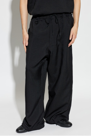 Y-3 Calças de perna larga