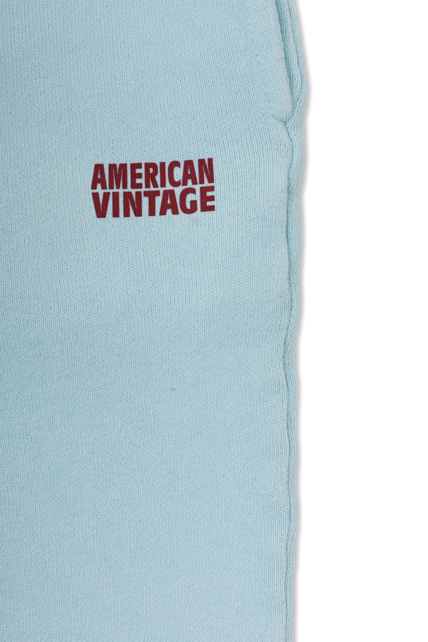 American Vintage Kids Pantalones de chándal con logotipo impreso