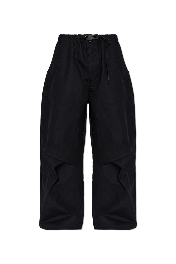 ADIDAS X EQUIPMENT Black Wide-Leg Pants od ADIDAS Originals