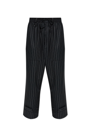 Striped pattern trousers