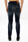 Diesel NAVY BLUE ‘Krooley Jogg’ jeans with raw edge