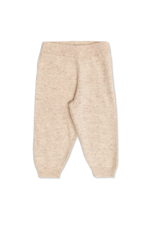 Trousers with wool finish