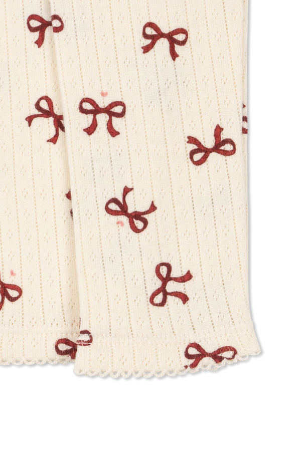 Konges Sløjd Cotton baby pants with print