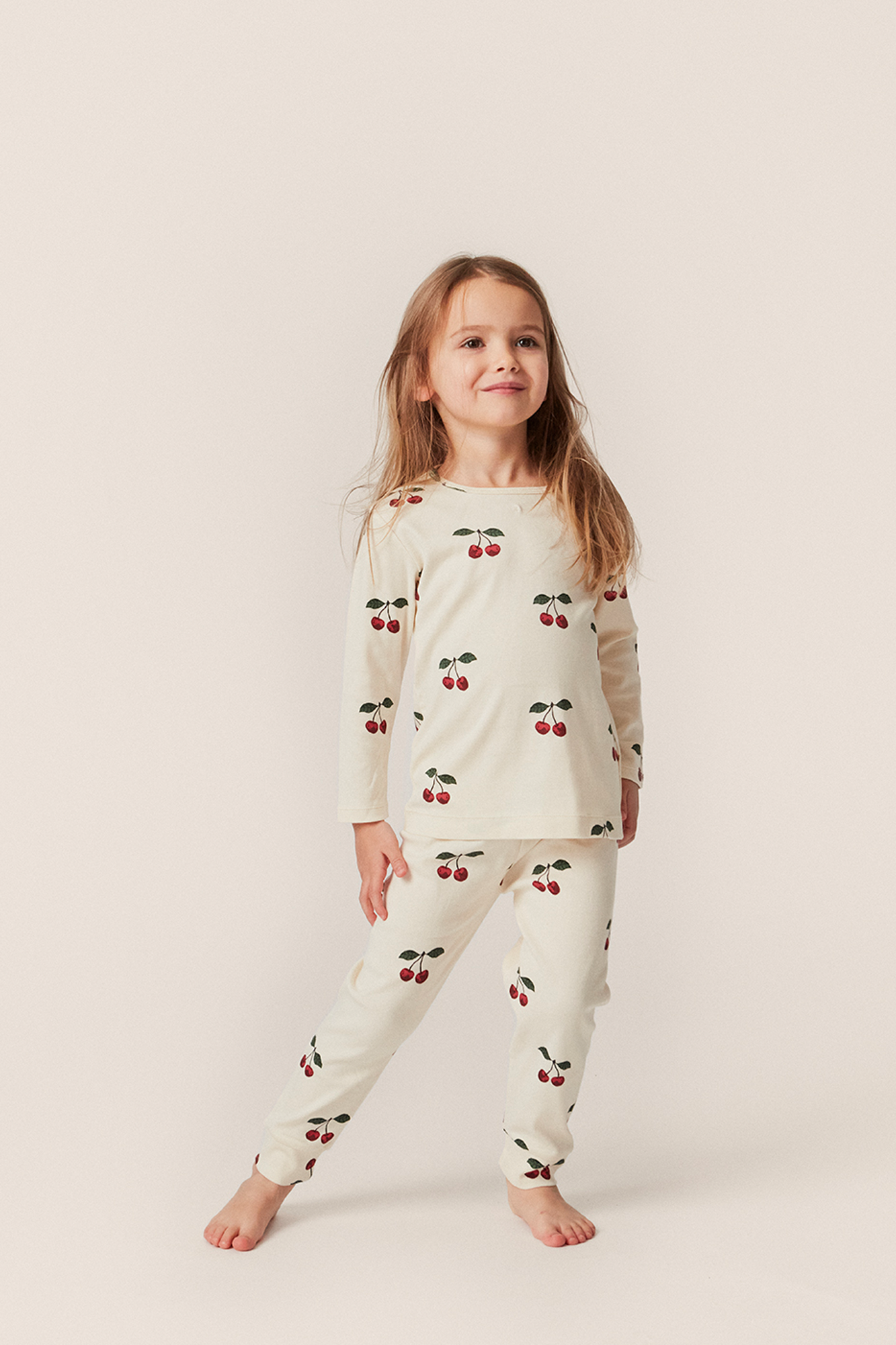 Konges Sløjd Leggings with cherry motif