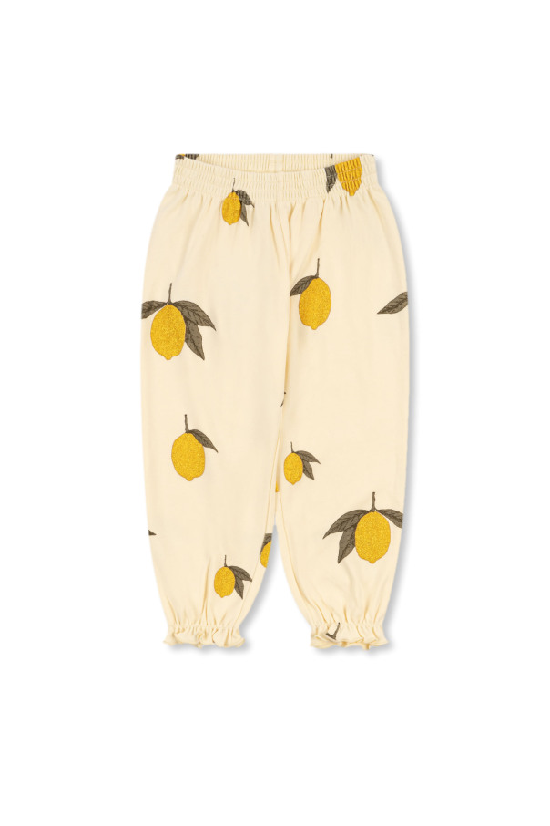 Konges Sløjd ‘Malli’ trousers with lemon motif