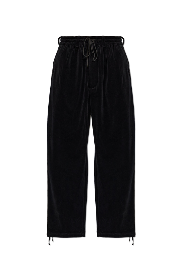 Y-3 Corduroy pants with printed logo