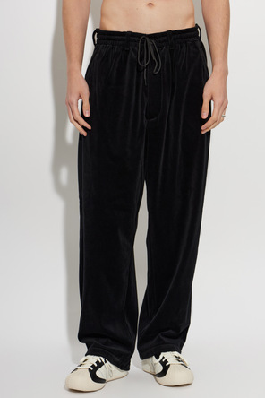 Y-3 Corduroy pants with printed logo