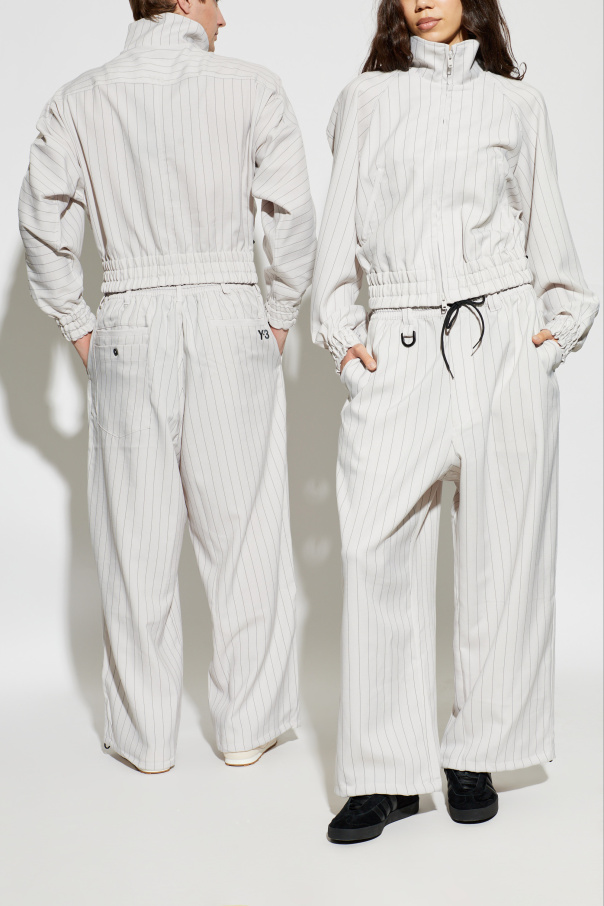 Y-3 Pantalones de raya