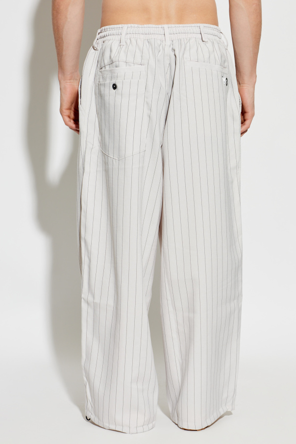 Y-3 Pantalones de raya