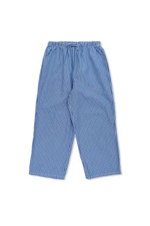 Trousers with striped pattern